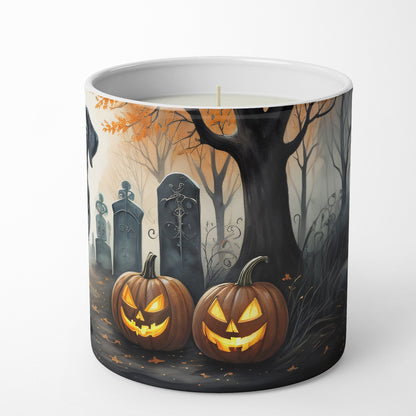 Caroline's Treasures DAC2015CDL Black Labrador Retriever Spooky Halloween Decorative Soy Candle Nature Soy Wax Essential Oil Home Decor Ideal for Bedroom Kitchen Bath Office Gift, 10 oz