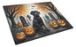 Caroline's Treasures DAC2015LCB Black Labrador Retriever Spooky Halloween Glass Cutting Board Large Decorative Tempered Glass Kitchen Cutting and Serving Board Large Size Chopping Board