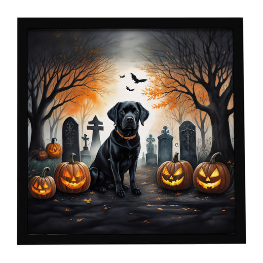 Caroline's Treasures Labrador Retriever Dogs Framed Metal Wall Art 8x8 In