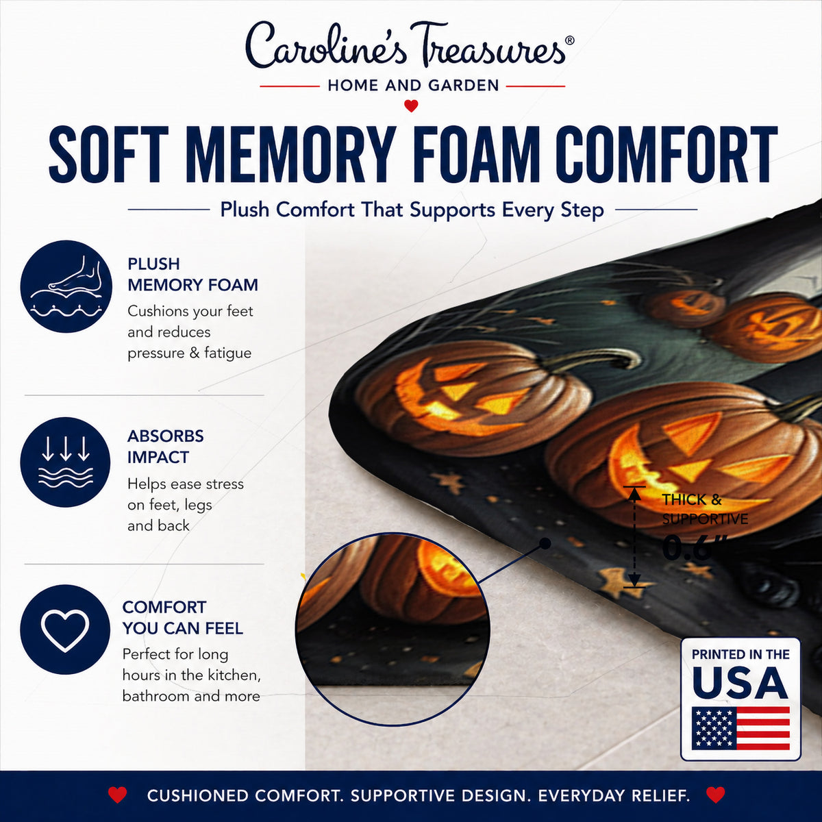 Caroline's Treasures Labrador Retriever Dogs Memory Foam Mat 19x27