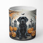 Caroline's Treasures DAC2016CDL Black Labrador Retriever Spooky Halloween Decorative Soy Candle Nature Soy Wax Essential Oil Home Decor Ideal for Bedroom Kitchen Bath Office Gift, 10 oz