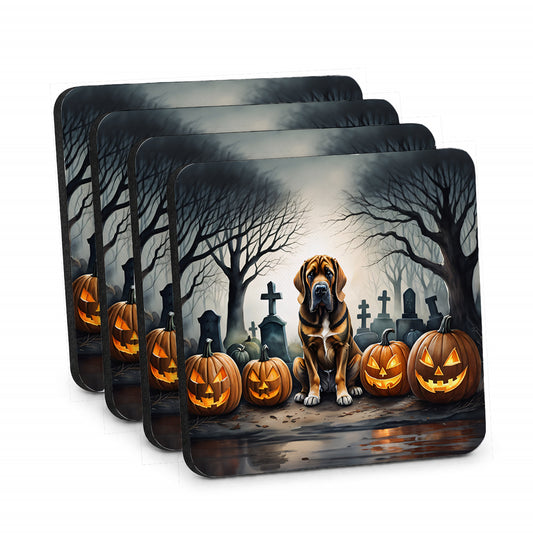 Caroline's Treasures Bloodhound Dogs Foam Drink Coasters Set of 4