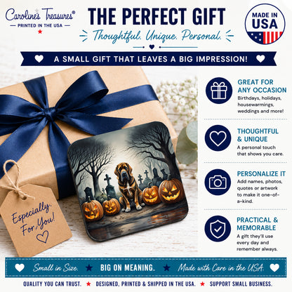 Caroline's Treasures Bloodhound Dogs Foam Drink Coasters Set of 4