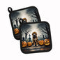 Caroline's Treasures Bloodhound Dogs Set of 2 Kitchen Pot Holders