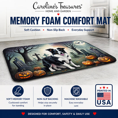 Caroline's Treasures Border Collie Dogs Memory Foam Mat 19x27