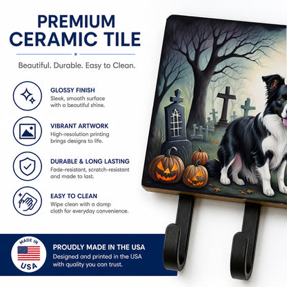 Caroline's Treasures Border Collie Dogs Ceramic Triple Wall Hook