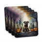 Caroline's Treasures Border Terrier Dogs Foam Drink Coasters Set of 4