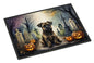 Caroline's Treasures DAC2019JMAT Border Terrier Spooky Halloween Indoor or Outdoor Mat 24x36 Front Door Mat Indoor Outdoor Rugs for Entryway, Non Slip Washable Low Pile, 24H X 36W