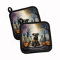 Caroline's Treasures Border Terrier Dogs Set of 2 Kitchen Pot Holders