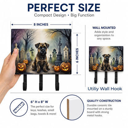 Caroline's Treasures Border Terrier Dogs Ceramic Triple Wall Hook