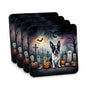 Caroline's Treasures Boston Terrier Dogs Foam Drink Coasters Set of 4