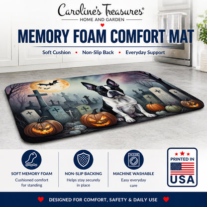 Caroline's Treasures Boston Terrier Dogs Memory Foam Mat 19x27