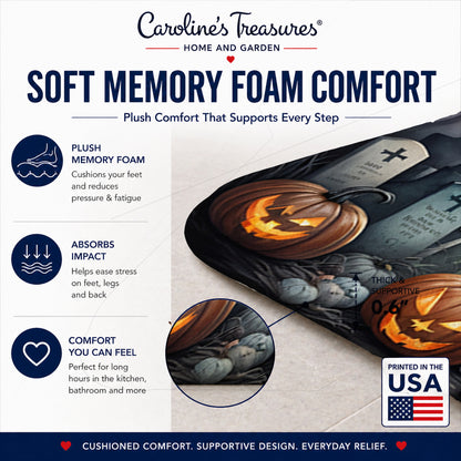 Caroline's Treasures Boston Terrier Dogs Memory Foam Mat 19x27
