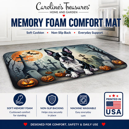 Caroline's Treasures Boston Terrier Dogs Memory Foam Mat 19x27