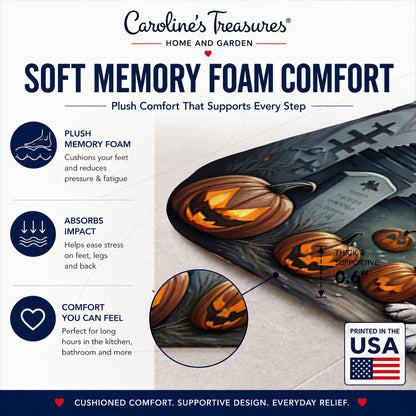 Caroline's Treasures Boston Terrier Dogs Memory Foam Mat 19x27