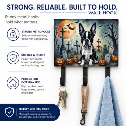Caroline's Treasures Boston Terrier Dogs Ceramic Triple Wall Hook
