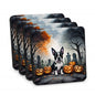 Caroline's Treasures Boston Terrier Dogs Foam Drink Coasters Set of 4