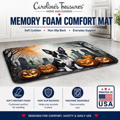 Caroline's Treasures Boston Terrier Dogs Memory Foam Mat 19x27