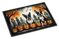 Caroline's Treasures DAC2023MAT Boston Terrier Spooky Halloween Doormat 18x27 Front Door Mat Indoor Outdoor Rugs for Entryway, Non Slip Washable Low Pile, 18H X 27W