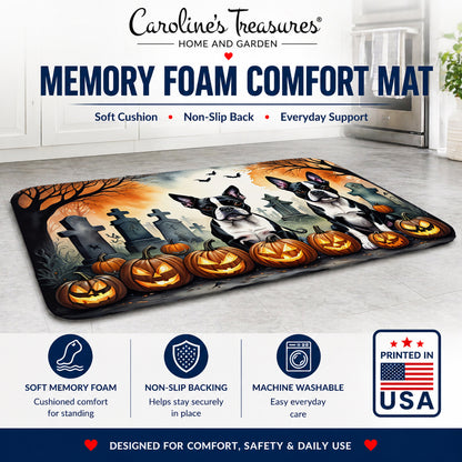 Caroline's Treasures Boston Terrier Dogs Memory Foam Mat 19x27