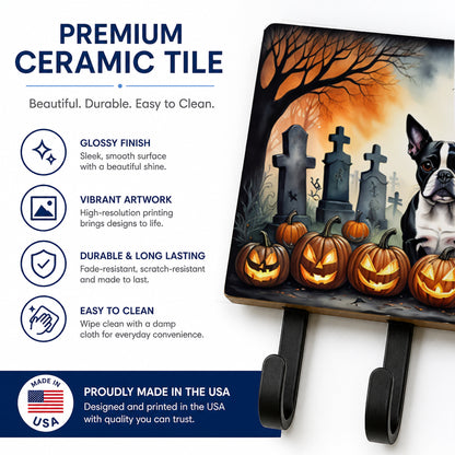Caroline's Treasures Boston Terrier Dogs Ceramic Triple Wall Hook