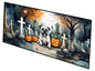 Caroline's Treasures Boxer Spooky Halloween Runner Mat 28x58 Front Door Mat Indoor Outdoor Rugs for Entryway Hallway Foyer Non Slip Washable Wide Doormat