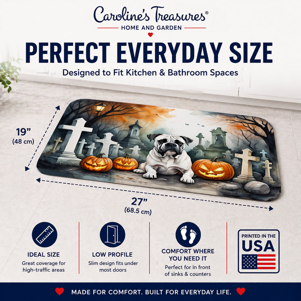 Caroline's Treasures Boxer Dogs Memory Foam Mat 19x27