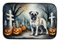 Caroline's Treasures DAC2025DDM Boxer Spooky Halloween Dish Drying Mat Absorbent Dish Drying Mat Pad for Kitchen Counter Dish Drainer Mat for Countertop, 14 x 21, Multicolor