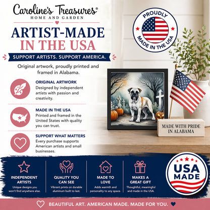 Caroline's Treasures Boxer Dogs Framed Metal Wall Art 8 x 8 Inch