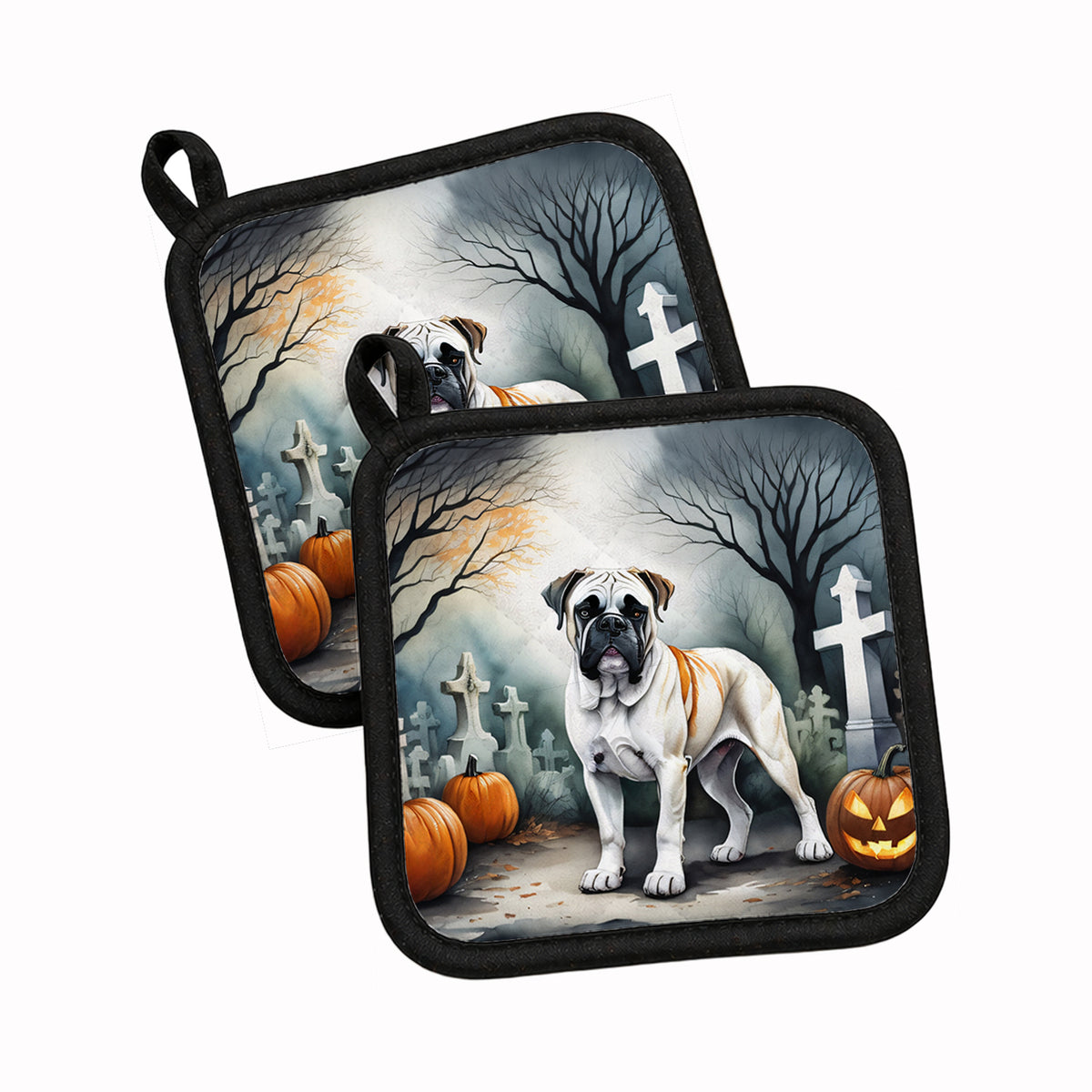 Caroline's Treasures Boxer Dogs Set of 2 Kitchen Pot Holders