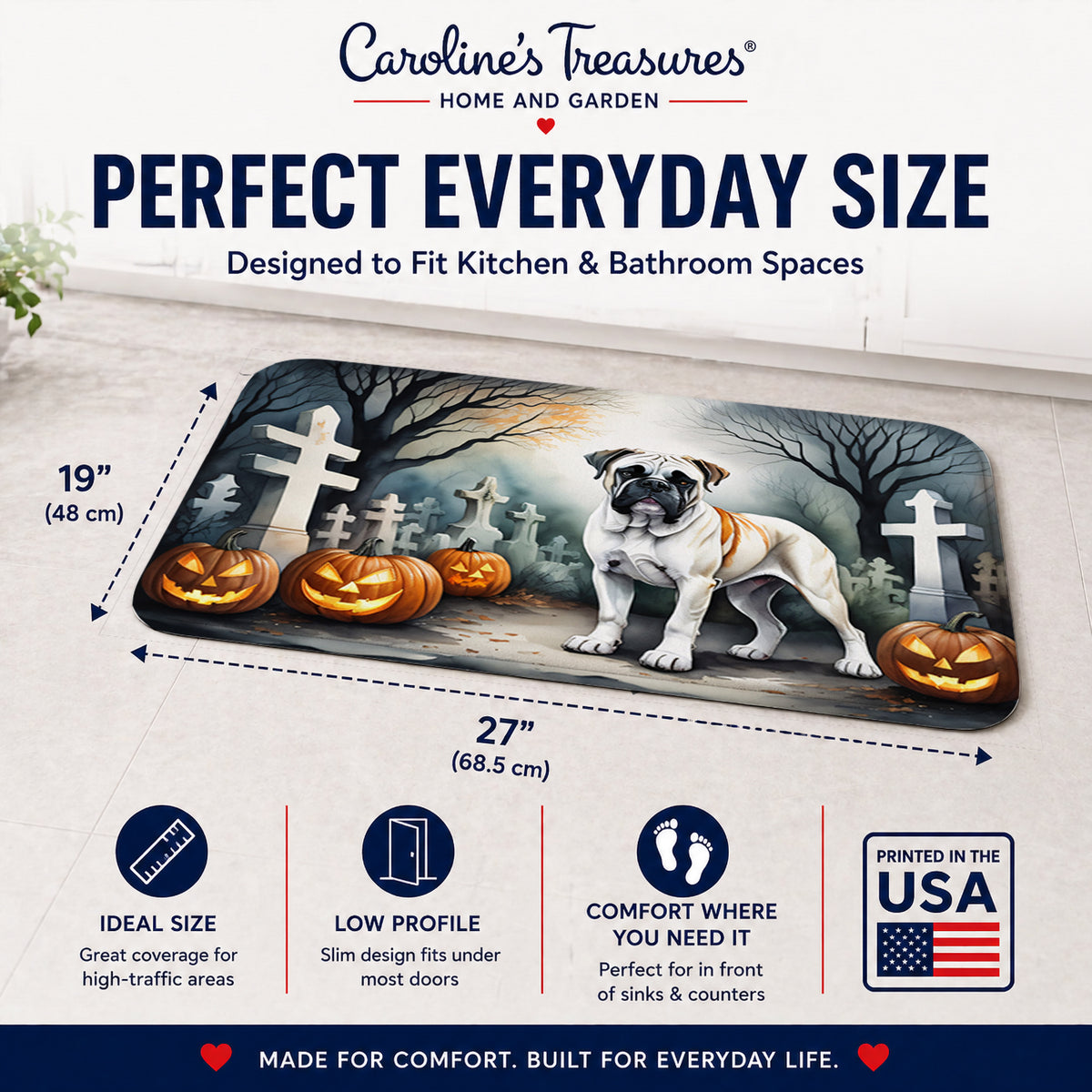 Caroline's Treasures Boxer Dogs Memory Foam Mat 19x27