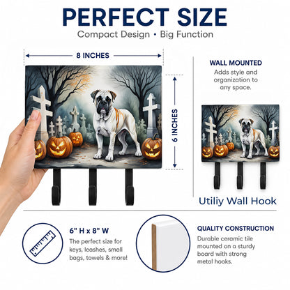 Caroline's Treasures Boxer Dogs Halloween Ceramic Triple Wall Hook