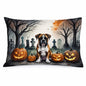 Caroline's Treasures DAC2026PILLOWCASE Boxer Spooky Halloween Fabric Standard Pillowcase Lightweight Super Soft Easy Care Decorative Artwork Pillowcase, Standard