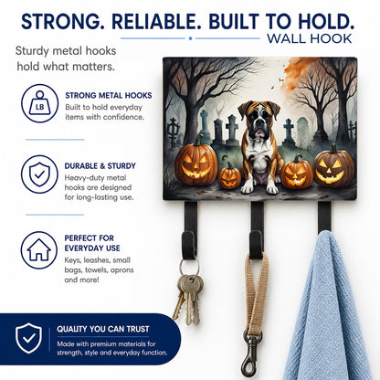 Caroline's Treasures Boxer Dogs Halloween Ceramic Triple Wall Hook