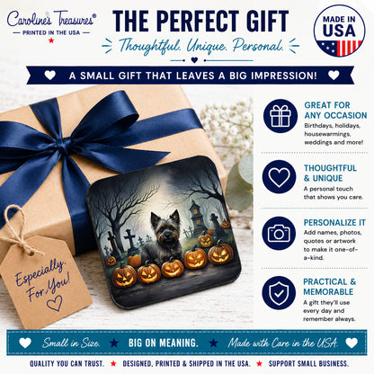 Caroline's Treasures Cairn Terrier Dogs Foam Drink Coasters Set of 4