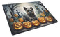 Caroline's Treasures DAC2027LCB Cairn Terrier Spooky Halloween Glass Cutting Board Large Decorative Tempered Glass Kitchen Cutting and Serving Board Large Size Chopping Board