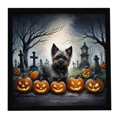Caroline's Treasures Cairn Terrier Dogs Framed Metal Wall Art 8 x 8 Inch