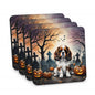 Caroline's Treasures Cavalier Spaniel Dogs Foam Drink Coasters Set of 4