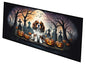 Caroline's Treasures Cavalier Spaniel Spooky Halloween Runner Mat 28x58 Front Door Mat Indoor Outdoor Rugs for Entryway Hallway Foyer Non Slip Washable Wide Doormat