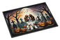 Caroline's Treasures DAC2028JMAT Cavalier Spaniel Spooky Halloween Indoor or Outdoor Mat 24x36 Front Door Mat Indoor Outdoor Rugs for Entryway, Non Slip Washable Low Pile, 24H X 36W