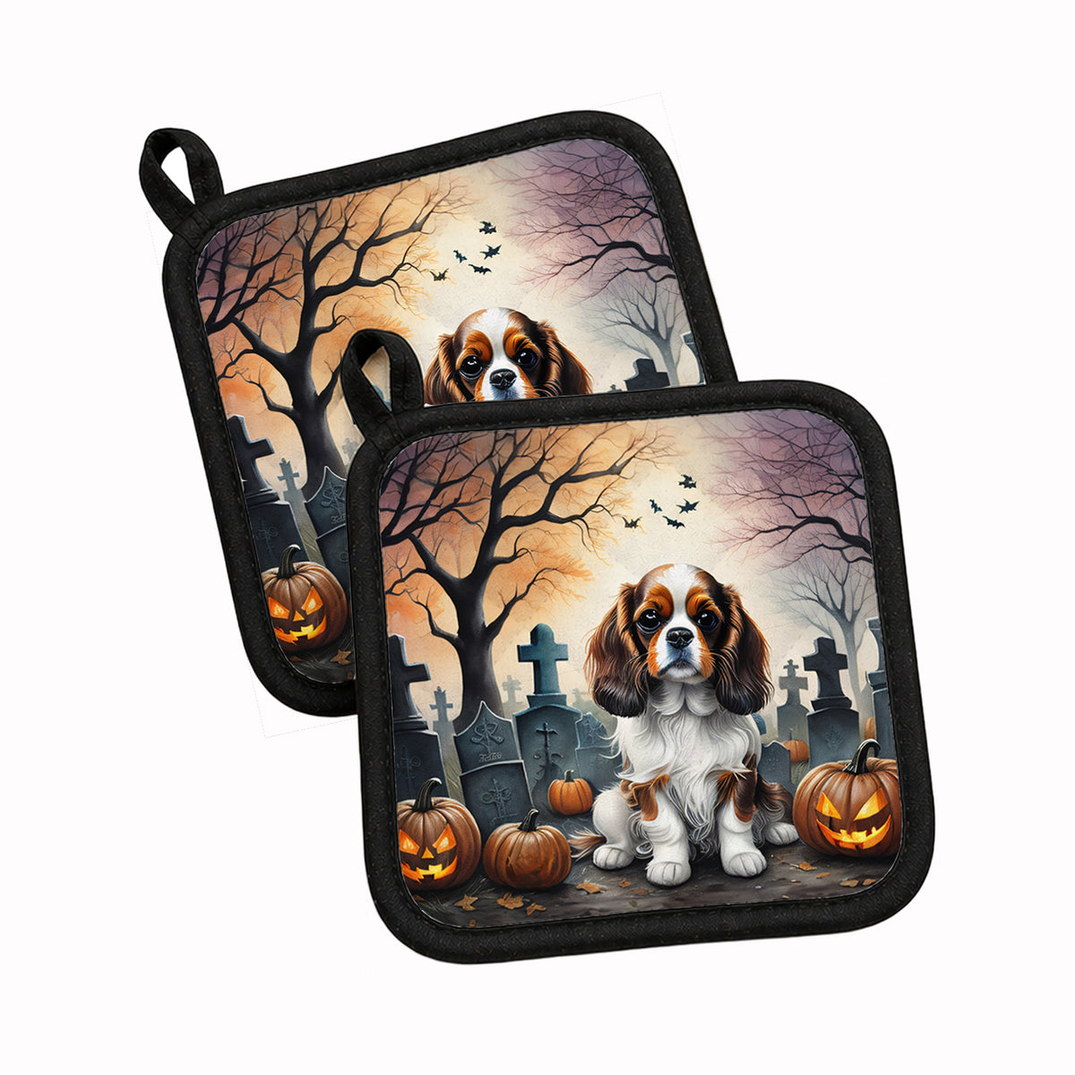 Caroline's Treasures Cavalier Spaniel Dogs Set of 2 Kitchen Pot Holders