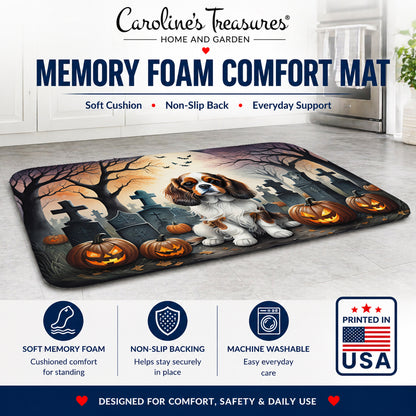 Caroline's Treasures Cavalier Spaniel Dogs Memory Foam Mat 19x27
