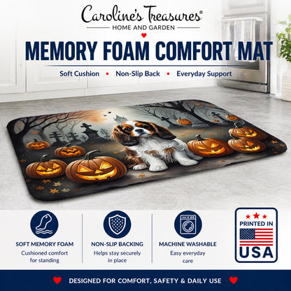 Caroline's Treasures Cavalier Spaniel Dogs Memory Foam Mat 19x27