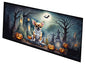 Caroline's Treasures Chihuahua Spooky Halloween Runner Mat 28x58 Front Door Mat Indoor Outdoor Rugs for Entryway Hallway Foyer Non Slip Washable Wide Doormat