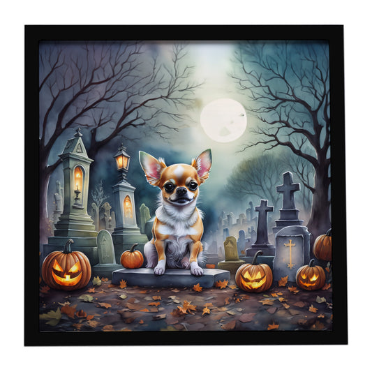 Caroline's Treasures Chihuahua Dogs Framed Metal Wall Art 8 x 8 Inch