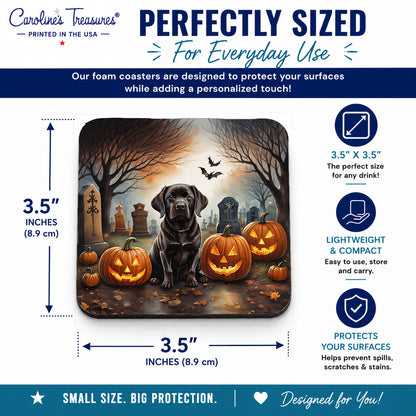 Caroline's Treasures Labrador Retriever Dogs Foam Drink Coasters Set of 4