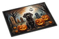 Caroline's Treasures DAC2033JMAT Chocolate Labrador Retriever Spooky Halloween Indoor or Outdoor Mat 24x36 Front Door Mat Indoor Outdoor Rugs for Entryway, Non Slip Washable Low Pile, 24H X 36W