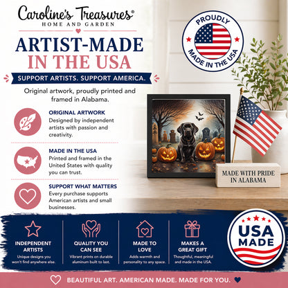 Caroline's Treasures Labrador Retriever Dogs Framed Metal Wall Art 8x8