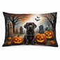 Caroline's Treasures DAC2033PILLOWCASE Chocolate Labrador Retriever Spooky Halloween Fabric Standard Pillowcase Lightweight Super Soft Easy Care Decorative Artwork Pillowcase, Standard