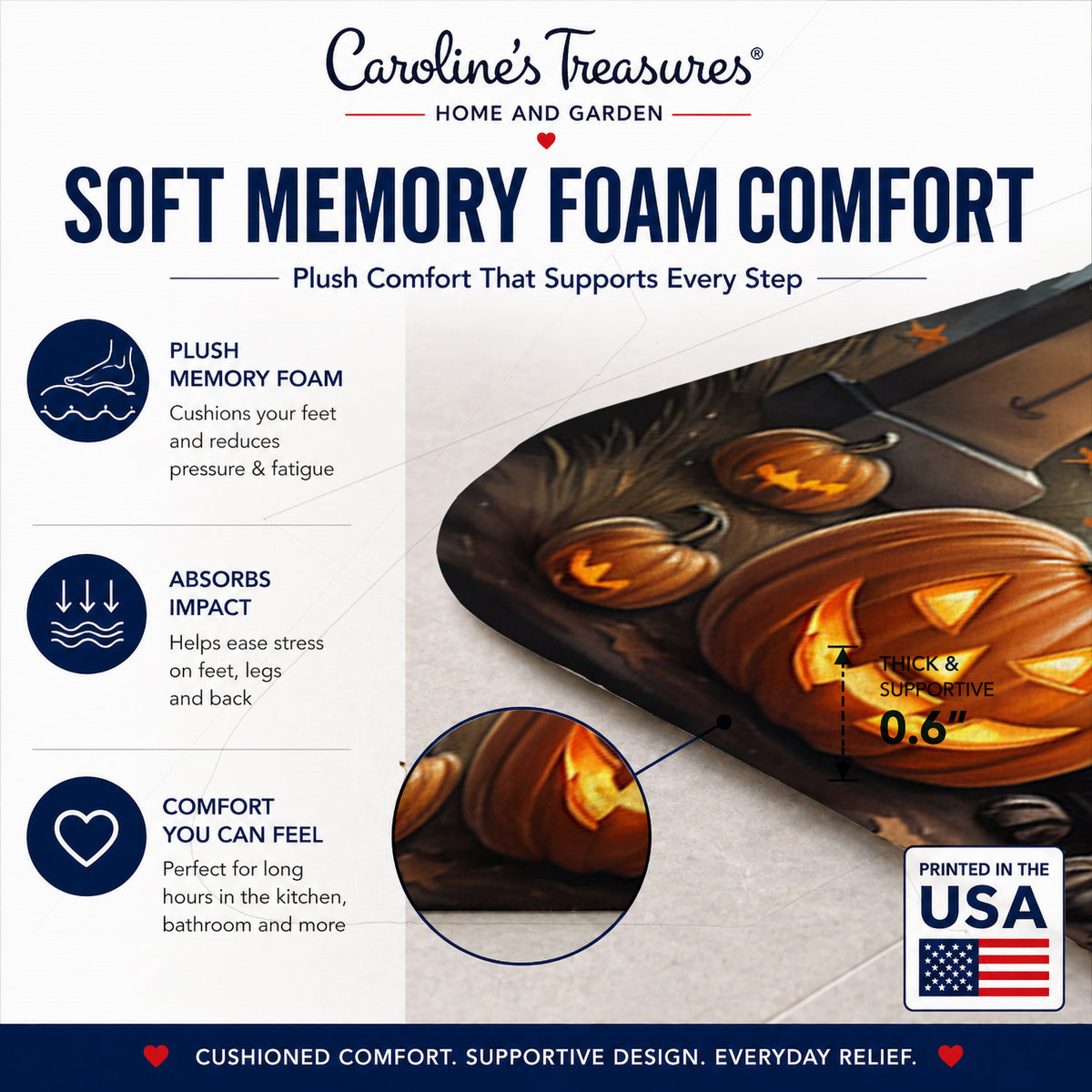 Caroline's Treasures Labrador Retriever Dogs Memory Foam Mat 19x27